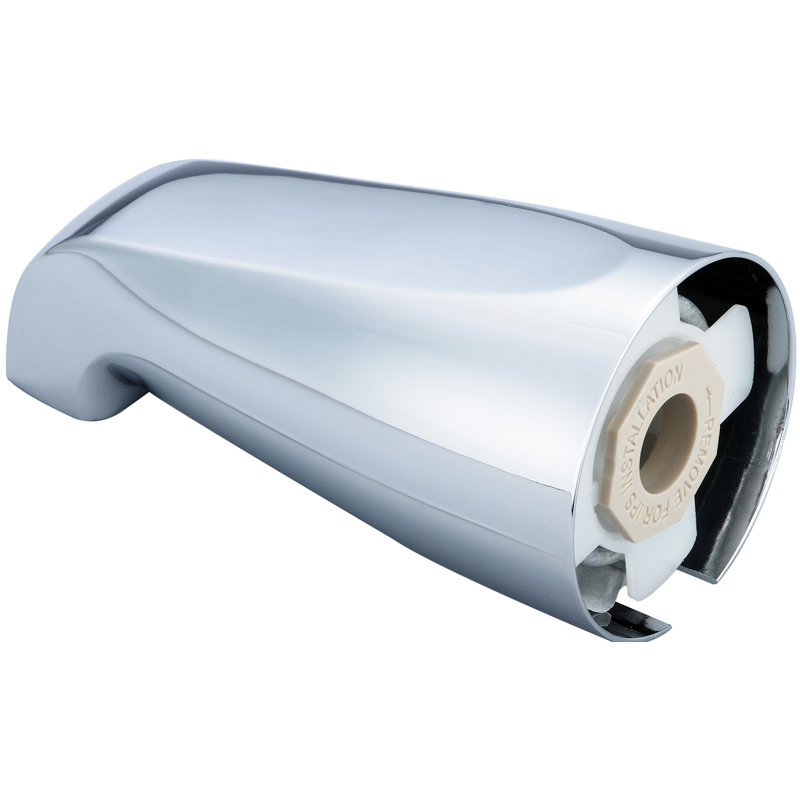 Bec de baignoire mural, Chrome