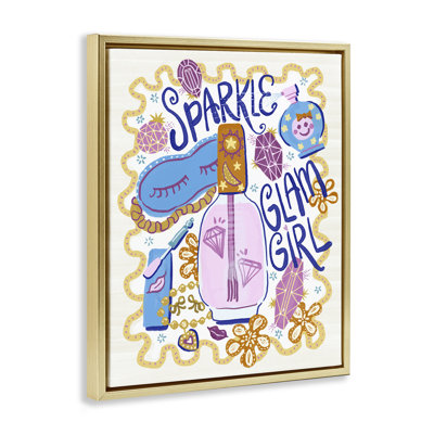 Sparkle Glam Girl Accessories Floating Frame, design by Connie Summers
