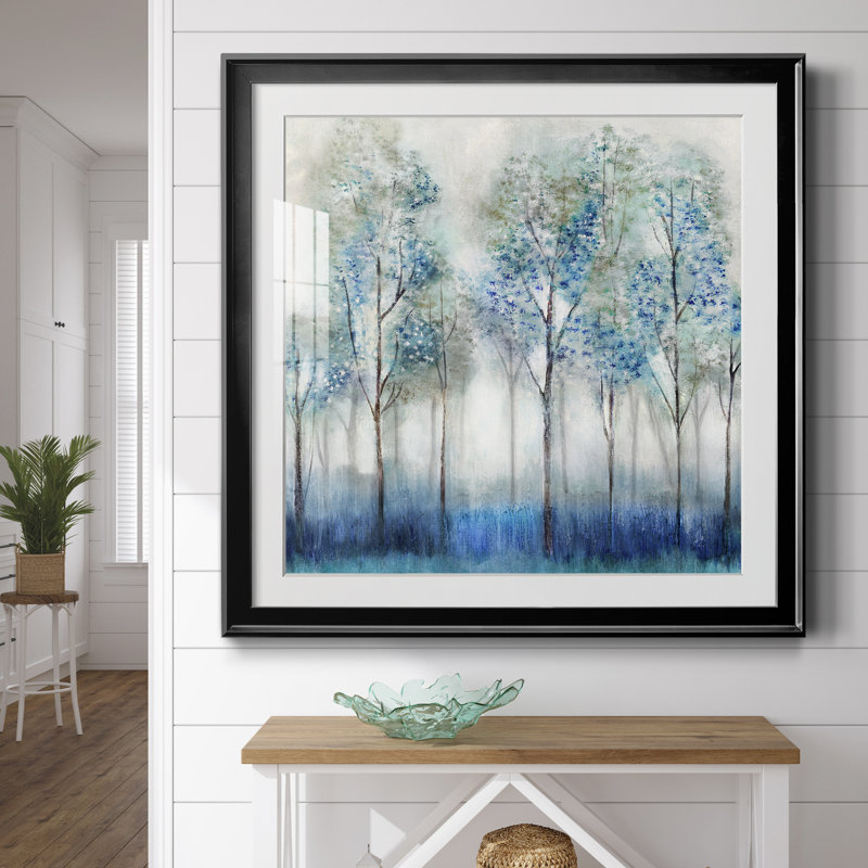 Forêt de rêve - peinture encadrée, Cadre noir, H 26,5 po x l 26,5 po x P 1,5 po