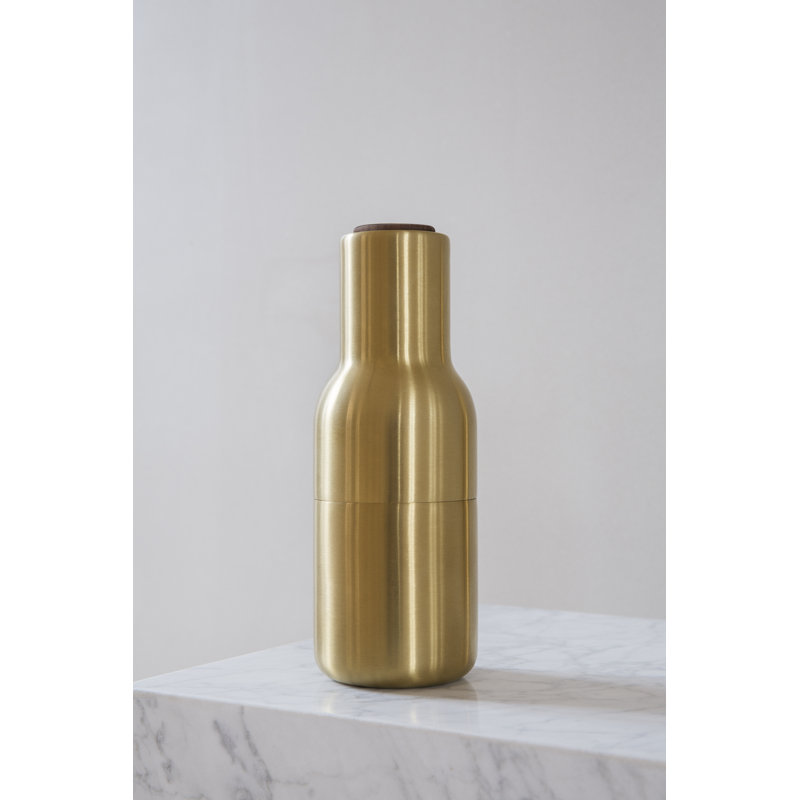 Salt & Pepper Mill Set, Brushed Brass