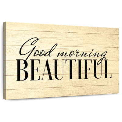 Tergel Good Morning Beautiful Typography