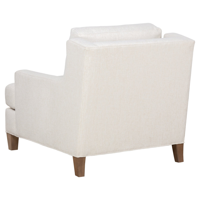 Auburn Lounge Chair, 3152 Putty Polyester, Espresso