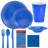 COMBO-PARTY SET: 419 PCS Complete Disposable Dining Solution for Your Event: 50-Servings-210399082