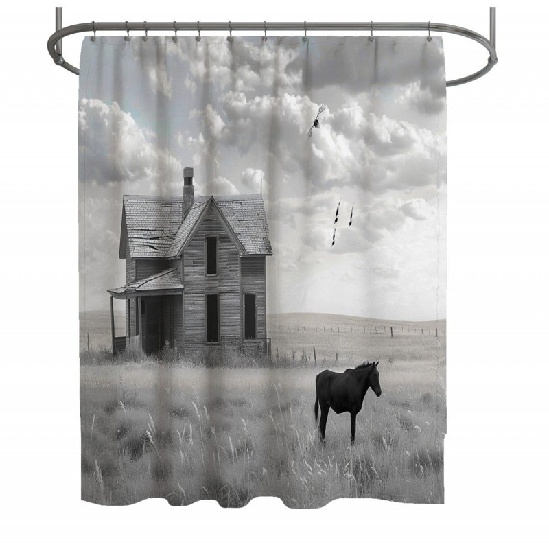 Rideau de douche Rustic Farmhouse, H 83 po x l 70 po