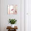 Key box for home, Opens to the left, 30x30x5, Black, Two red birds on branches in delicate colors, 
