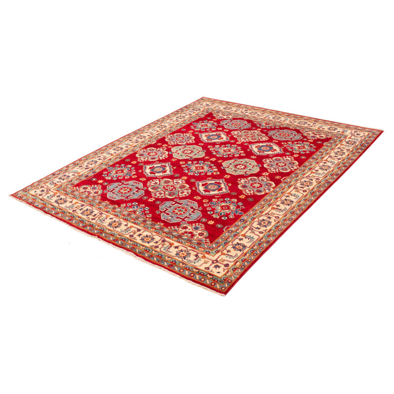 Tapis unique en laine noué à la main 6 pi 6 po x 9 pi 11 po nouvel âge Ajea