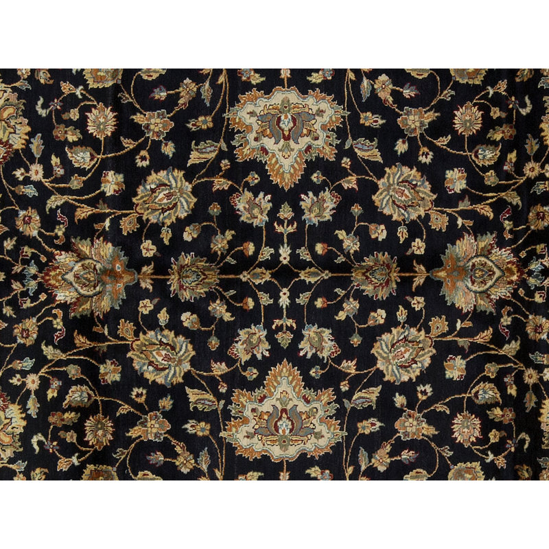 Tapis crème et brun noué à la main de haute qualité