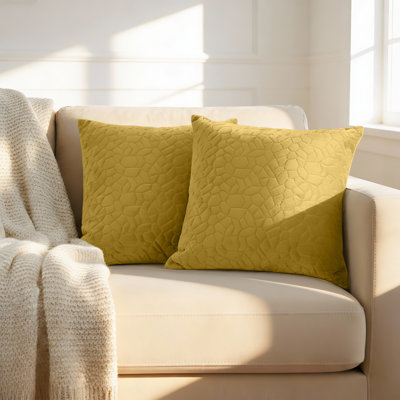 Luxury Pebble Cushion Cover- (Pack of 2)