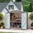8*8FT Iron-Wood Combination Tool Shed – A Perfect Blend Of Nature And Functionality-111042640