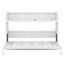Lit escamotable simple avec bureau, lumière DEL et station de charge USB, armoire de lit escamotable, peut être plié dans l'armoire, cadre de lit pliable
