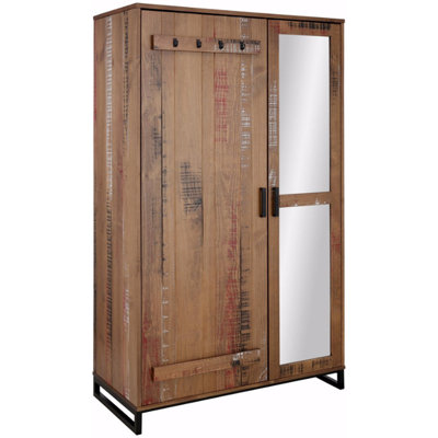 Fallon 2 Door Solid Wood Wardrobe