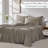 Southshore Fine Linens Vilano Springs Extra Deep Pocket 6-Piece Sheet Set, Ultra Soft Double-Brushed 110 GSM Microfiber Bedding, 21-Inch Deep Pocket, 4 Pillowcases, California King, Dark Taupe-86340230-86340210