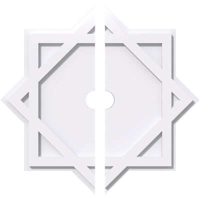 Médaillon de plafond contemporain en PVC de qualité architecturale Axel 30 po x P 3 po x P 16 1/2 po x P 1 po Axel