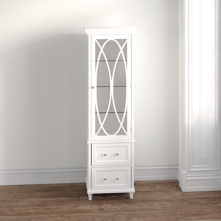 Darby Home Co Tindle Freestanding Linen Cabinet & Reviews