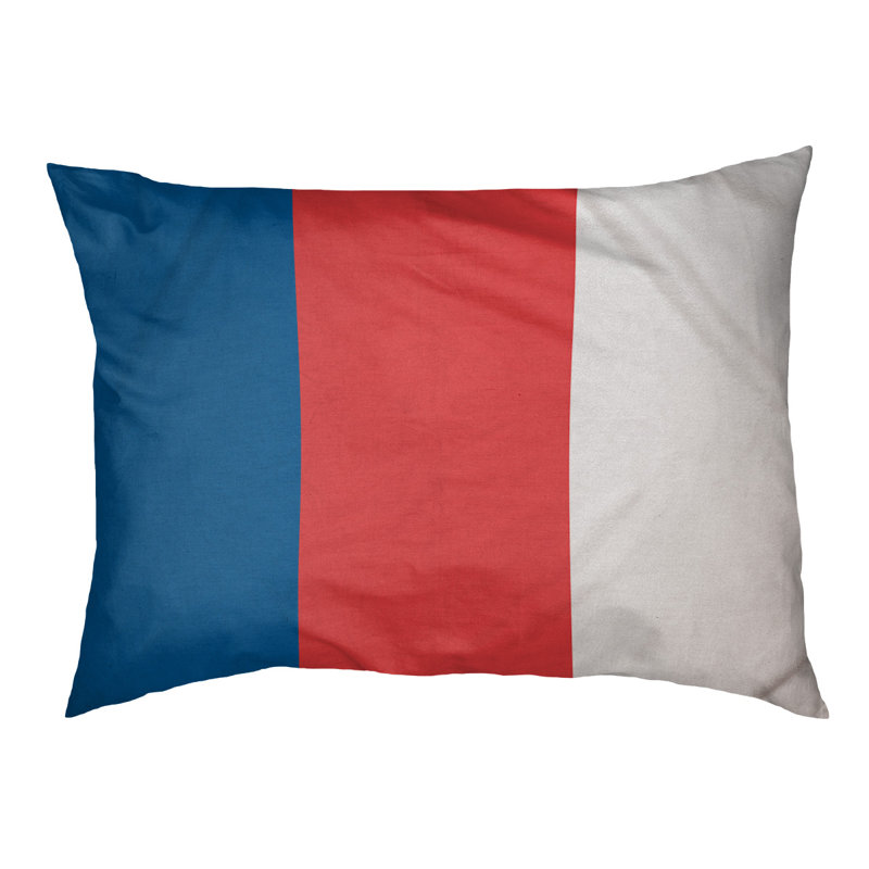 Coussin extérieur Philadelphia, Très grand (l 50 po x P 40 po x H 17 po), Bleu Dodger / rouge / blanc