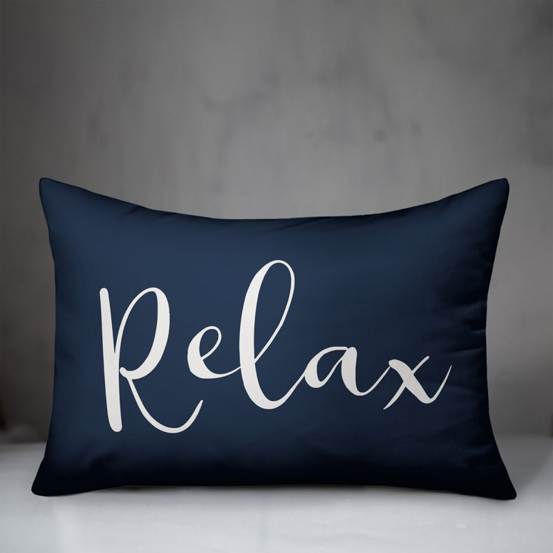 Outdoor Throw Pillow, Navy