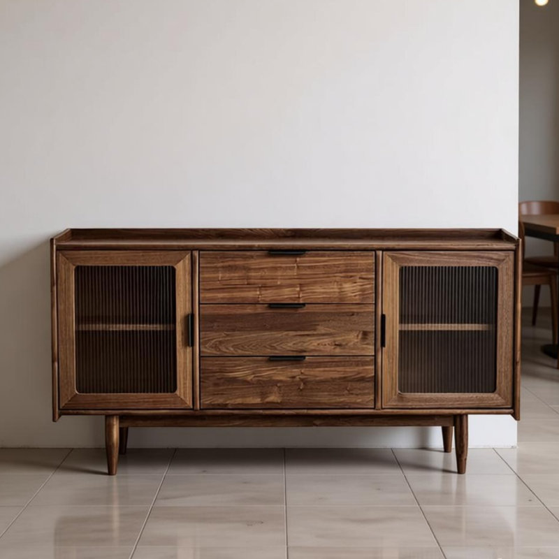 Buffet moderne, simple et rétro, H 34,65 po x l 62,99 po x P 15,75 po