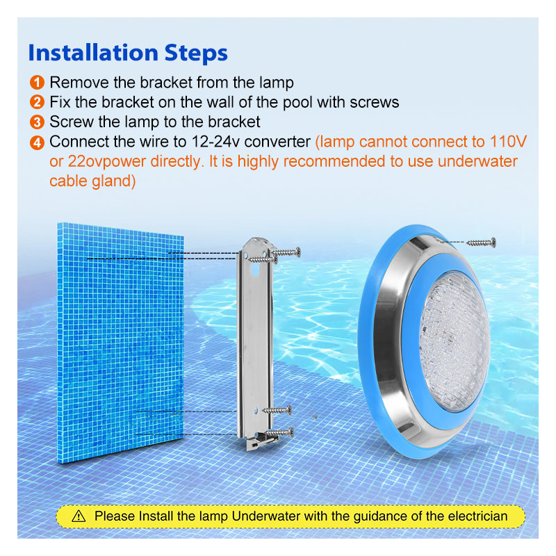 Lumières flottantes imperméables pour piscine RVB, H 2 po x l 9 po x P 9 po