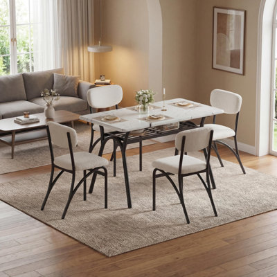 Ensemble de table de salle à manger 5 pièces Modern