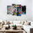 " Vivid Female Portrait " 4 Piece Art Set-92829656