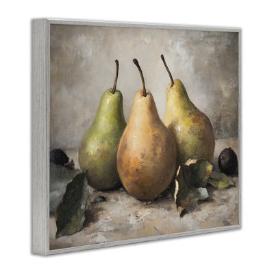 Pear Still Life Setting Framed Giclee, design by Franklyn Gregory