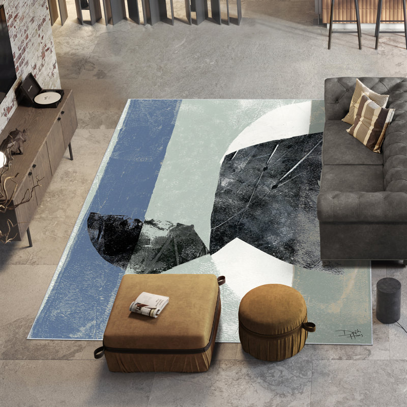Tapis abstrait lavable Stone Abstract