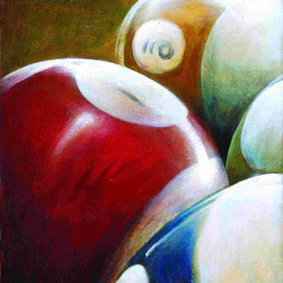 " Pool Balls 2 " Painting Print