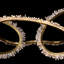 Natural Quartz 5 Rings Chandelier Lighting