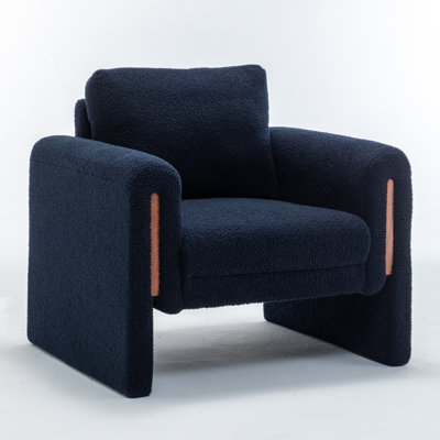 Ensemble de 4 fauteuils rembourrés de 35 po avec accoudoirs et base fermée