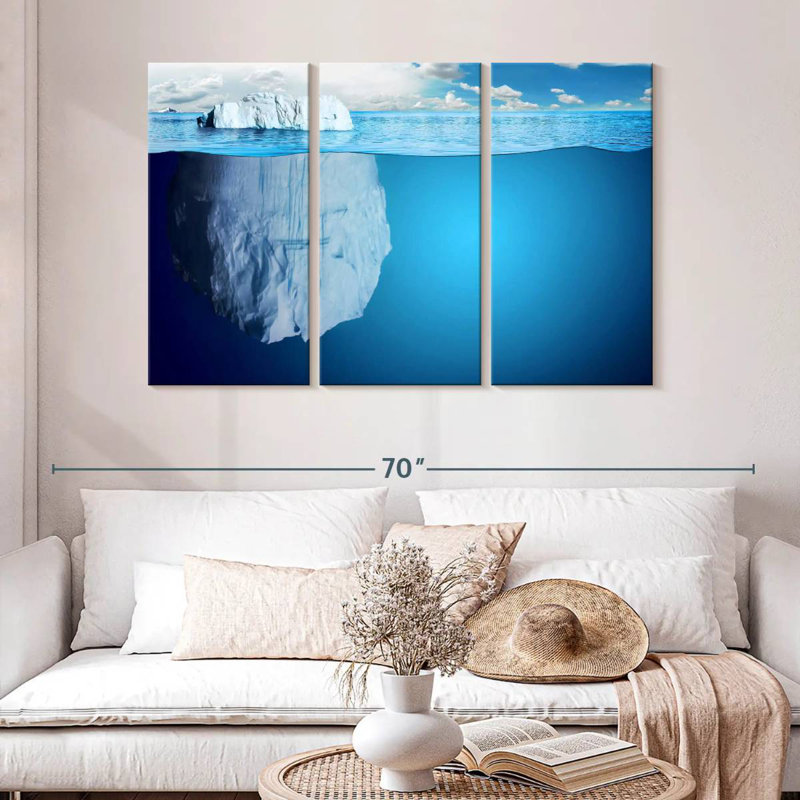 Iceberg sous-marin Alvord, H 32 po x l 50 po