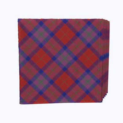 Polyester Plaid Square Napkin