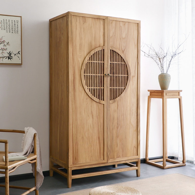 Simple Solid Wood Large Storage Wardrobe