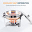 Ensemble de buffet à vaisselle rond en acier inoxydable de 5,3 pte Mint Pantry®