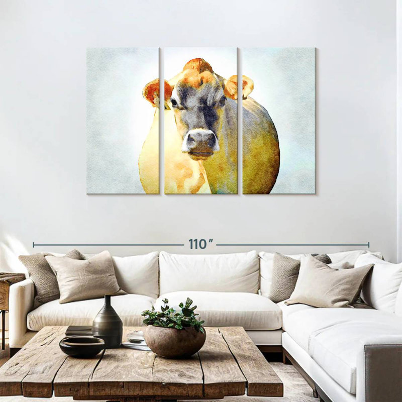 Brampt Grumpy Cow, 48" H x 74" W