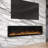 Ultra Thin Aerus Slim Recessed or Wall Mounted Electric Fireplace, Alexa or Google Home Compatible, WiFi, Logs & Crystals, Remote Control-102323154
