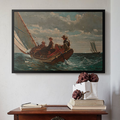 Breezing Up (A Fair Wind), 1873-1876-Winslow Homer-Framed Gallery Wrapped Canvas