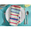 Serviette de coton imprimée 20 po basic stripe Almanzar