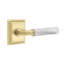 Select Round Passage (Hall & Closet) Door Lever with Square Rosette-204441373-204441377