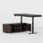 71'' W L-Shaped 3-Drawer Lift Computer Desk With 59'' W Bookcase