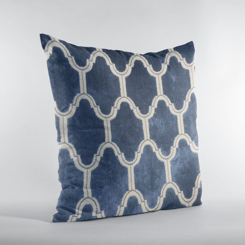 Coussin Royal Arches, H 20 po x l 30 po, Marine, Rectangulaire