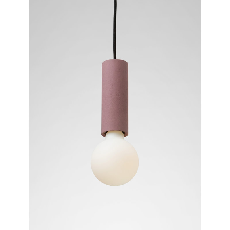 Abriona 1 - Light Bulb Pendant, Burgundy