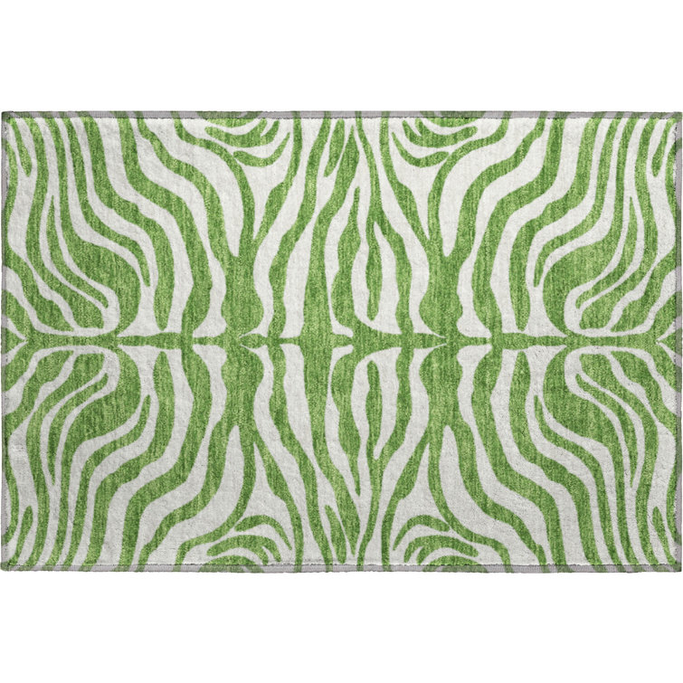 Premium Machine Washable Goulven AMF1042 Animal Print Rug