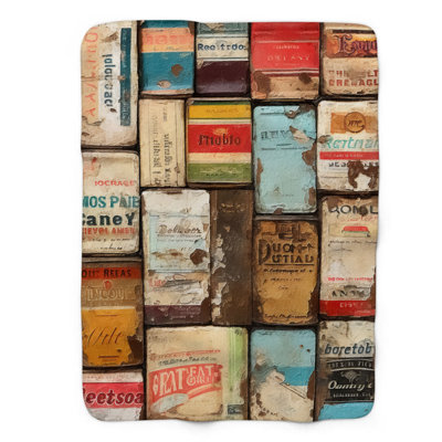 Boîtes à café Grunge - couverture de qualité supérieure 1 pièce