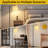 Arc Floor Lamp Yellow White Daisy Floral Checkered Floor Lamps with Remote LED Lights Adjustable Lamp Shades Tall Standing Lamps for Reading Office Living Room