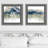 Waters Edge - ensemble de 2 peintures encadrées