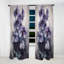 Rideau en velours mauve violet et violet Violets Dream II - obscurcissant - 1 panneau-107826153