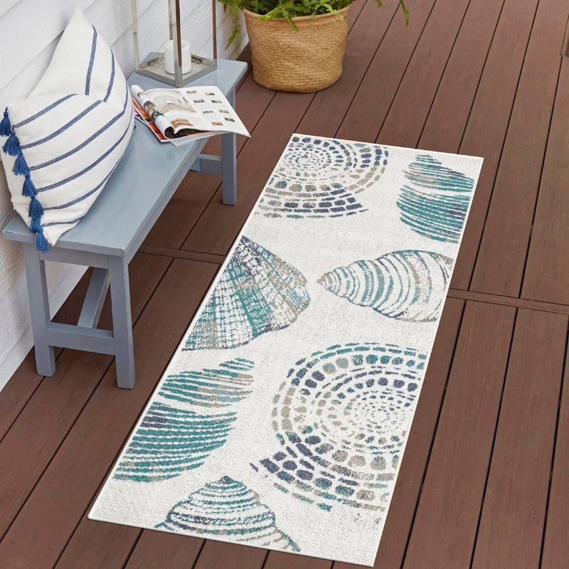 Outdoor Ayton Area Rug Sand Color, Runner 2' x 6'