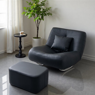Elegant Mid-Century Modern Single Rocking Chair.