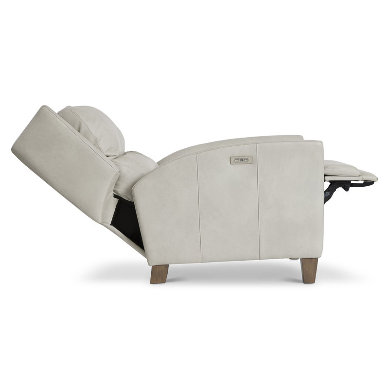 Weller 32.3" Wide Genuine Leather Power Wing Chair Recliner