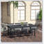 Outsunny 75" x 35" Outdoor Dining Table for 8 People, Rectangular Aluminum Frame Garden Table-1627206132